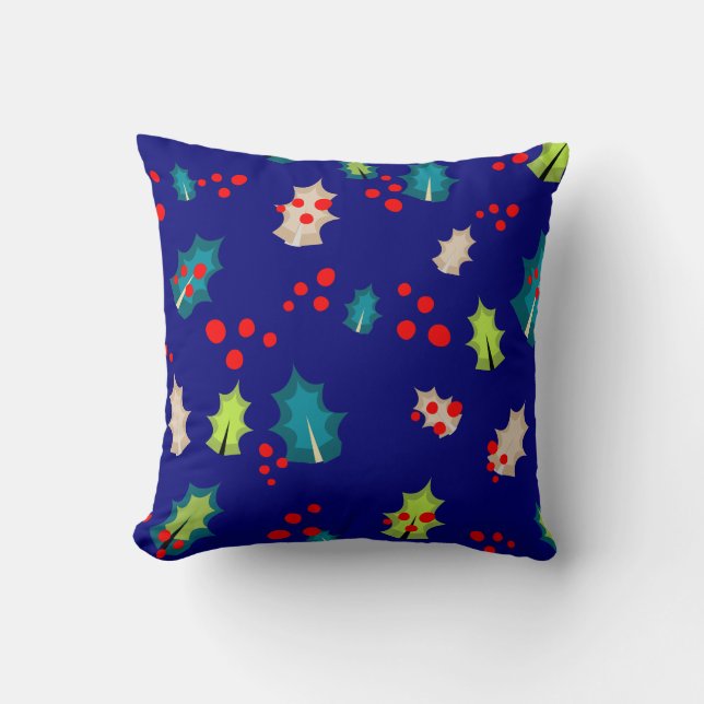 Christmas Holly Cushion (Front)