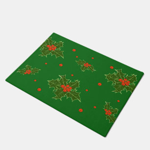 Christmas Holly  Doormat