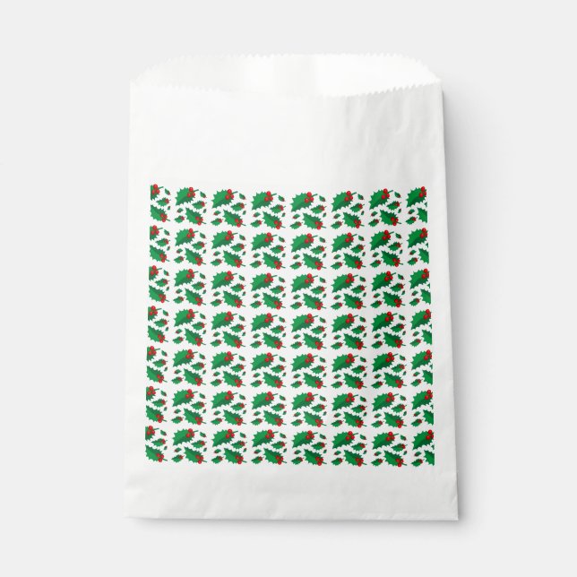 Christmas Holly Favour Bags (Front)