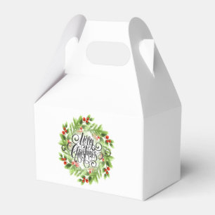 Christmas Holly Favour Box