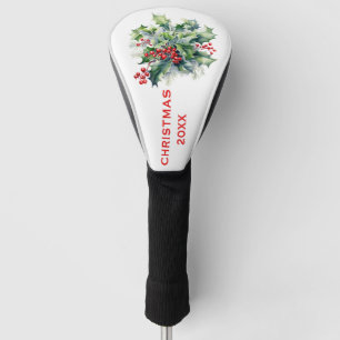 Christmas Holly Golf Head Cover