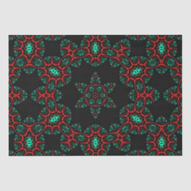 Christmas Holly Green Tissue Paper (Front)