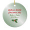 Christmas Holly Heart Shaped Family Photo Ornament