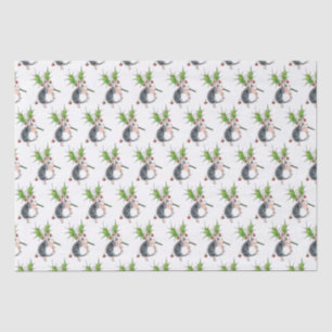 Christmas Holly Hedgehog Tissue Paper