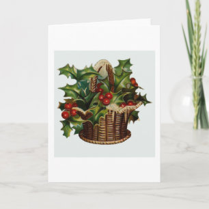 Christmas Holly Holiday Card