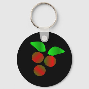 Christmas Holly Key Ring