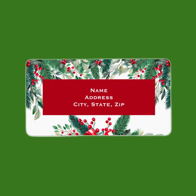 Christmas Holly Label (Creator Uploaded)