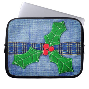 Christmas Holly Laptop Sleeve