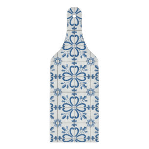 Christmas holly leaves and flowers petals tiles cutting board