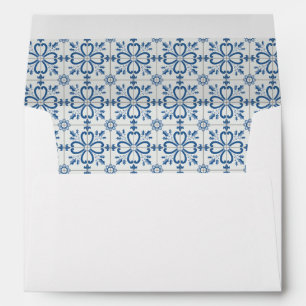 Christmas holly leaves and flowers petals tiles envelope