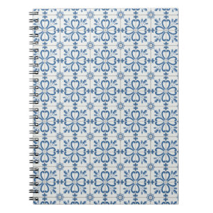 Christmas holly leaves and flowers petals tiles notebook