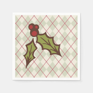 Christmas Holly Napkins