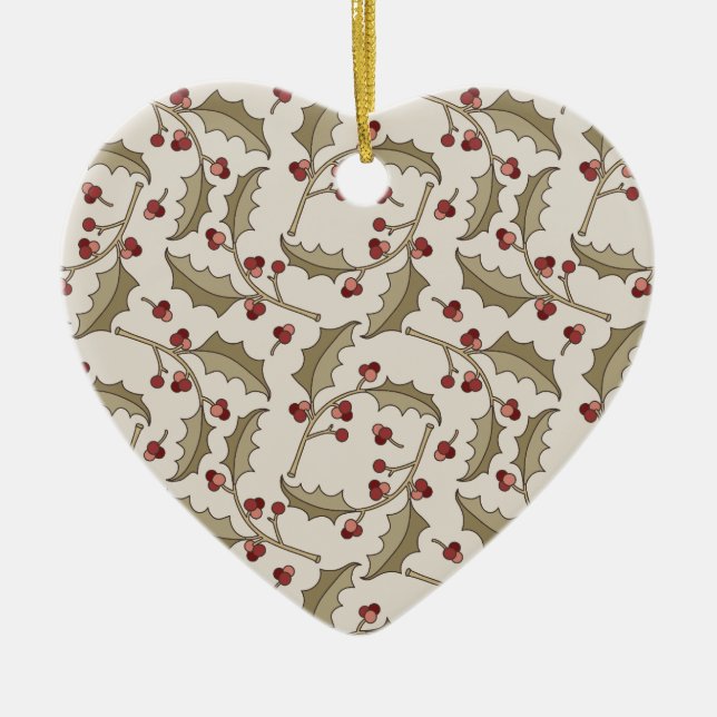 Christmas Holly Ornament (Front)