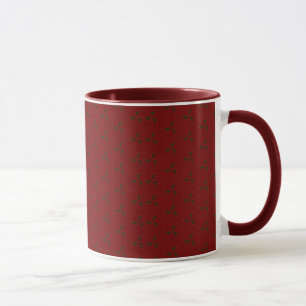 Christmas Holly Pattern Mug