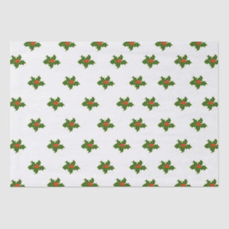 Christmas Holly Pattern Tissue Paper