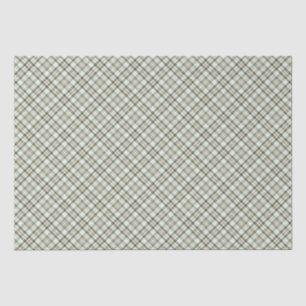 Christmas-Holly-PLAID-BACKGROUND-Blessings Tissue Paper