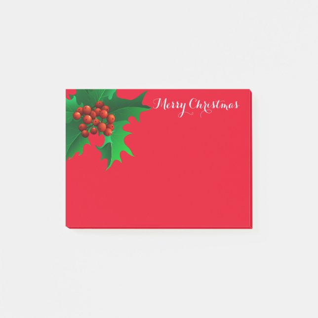 Christmas Holly Post-it-Notes Post-it Notes (Front)
