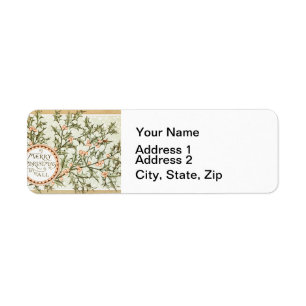 Christmas Holly Pretty Antique Greeting