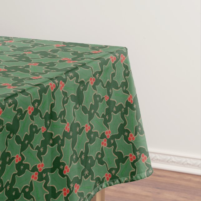 Christmas Holly Tablecloth (In Situ)