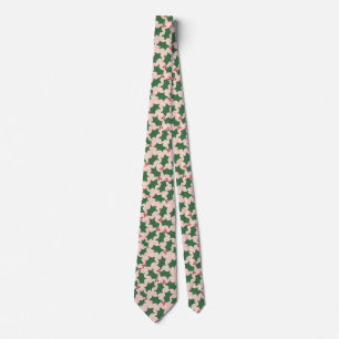 Christmas Holly Tie