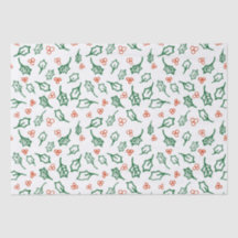 Christmas holly tissue paper