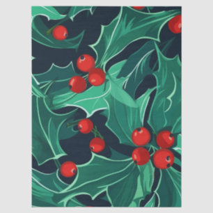 Christmas Holly Tissue Paper