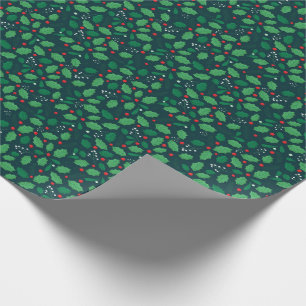 Christmas Holly Wrapping Paper