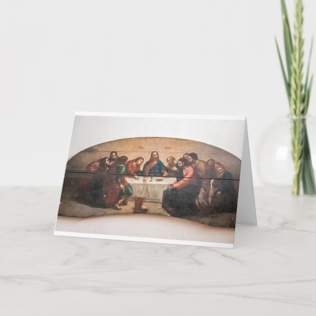 Christmas holy orthodox icon Jesus Easter Holiday Card (Front)