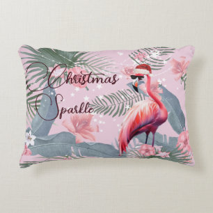 Christmas Home Accessorie Flamingo Tropical  Decorative Cushion