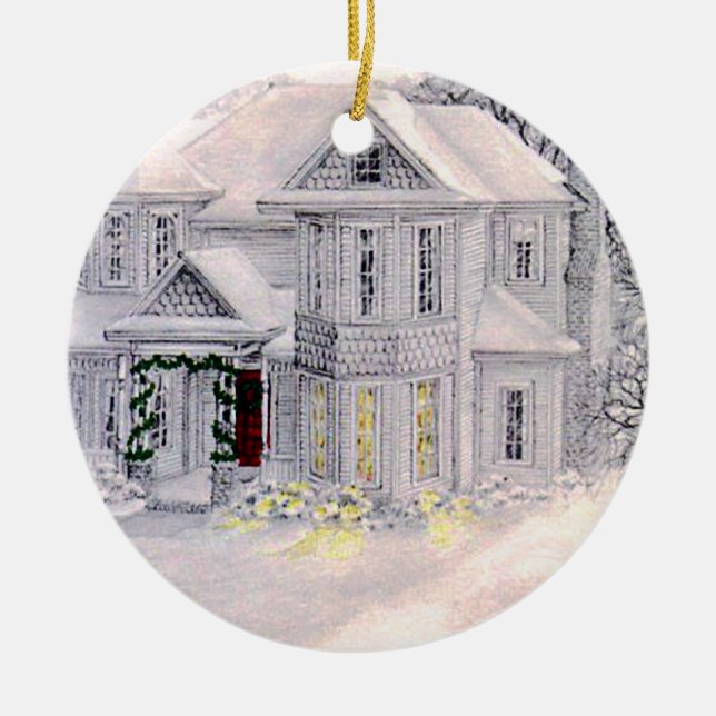 Christmas Home is Where the Heart Is Ornament (Front)