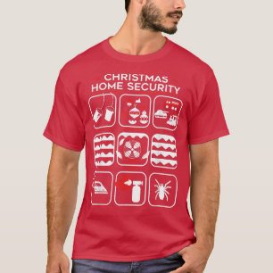 Christmas Home Security Funny  T-Shirt