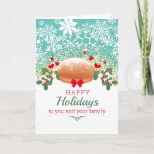 Christmas homemade bread snowflakes holiday baking card