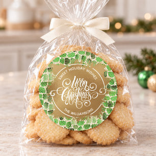 Christmas Homemade Holiday Baking Classic Round Sticker