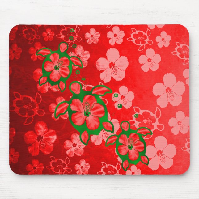 Christmas Honu Turtles Mouse Mat (Front)