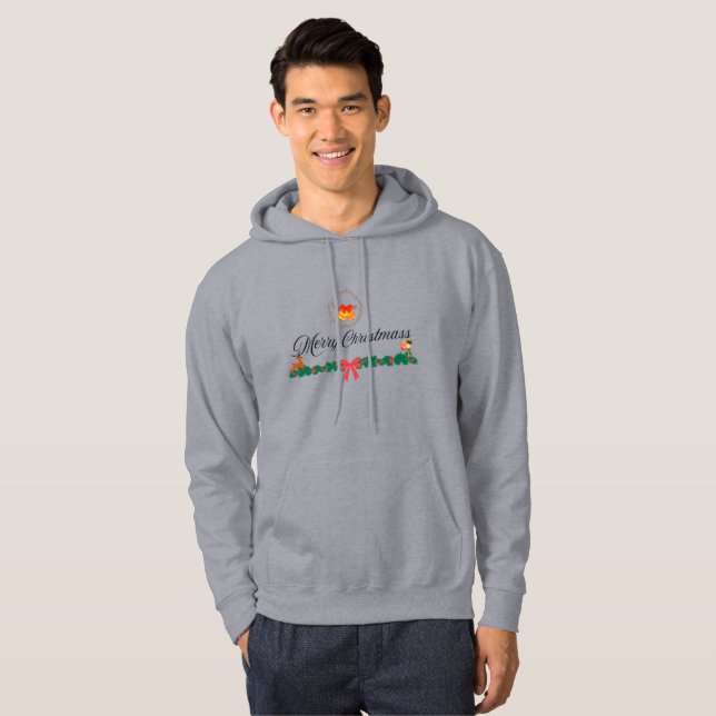 christmas hoodie men (Front Full)