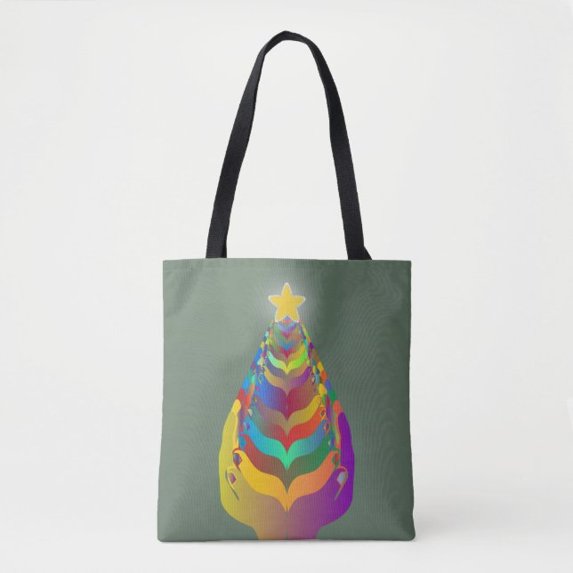Christmas Hope and Togetherness Tote Bag (Front)