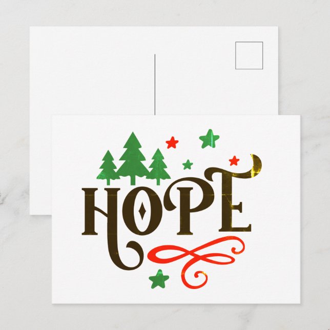 Christmas Hope Postcard (Front/Back)