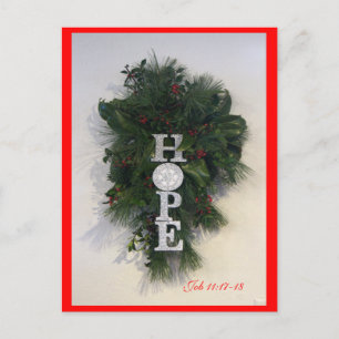 Christmas Hope Postcard- customise Holiday Postcard