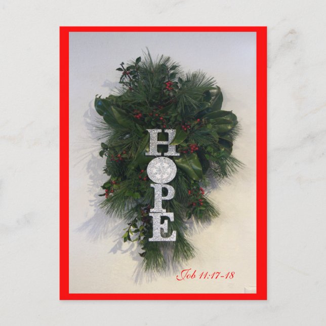 Christmas Hope Postcard- customise Holiday Postcard (Front)