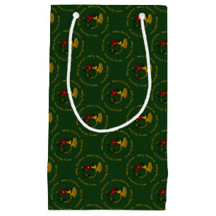 Christmas Horn-Green-Gift Bag S