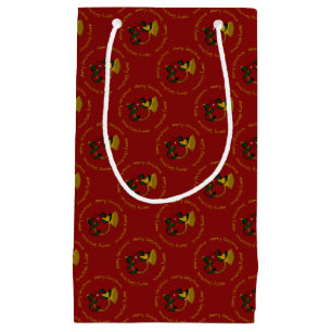 Christmas Horn-Red-Gift Bag S