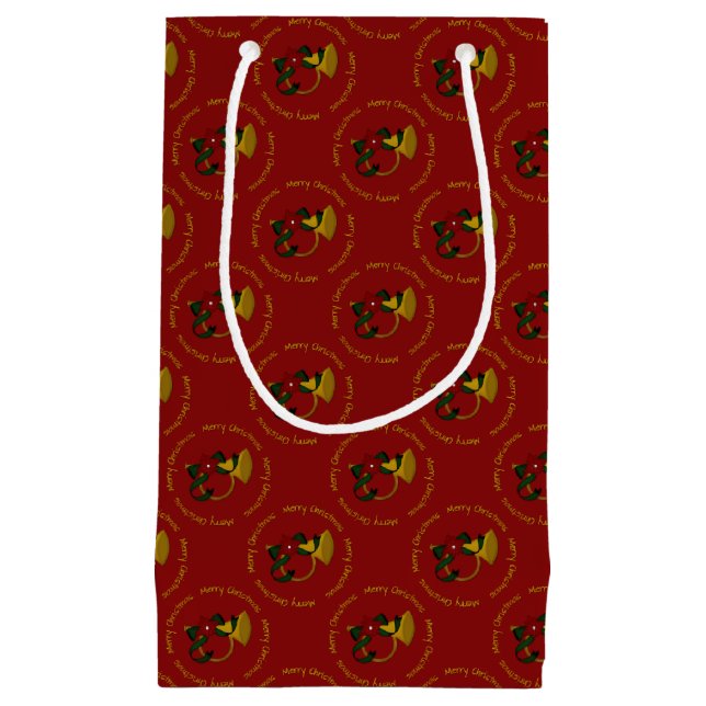 Christmas Horn-Red-Gift Bag S (Front)