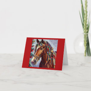 Christmas Horse 2 Holiday Card