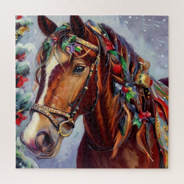 Christmas Horse (2) Jigsaw Puzzle (Vertical)