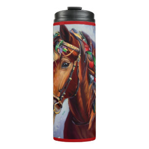 Christmas Horse 2 Thermal Tumbler