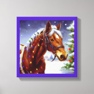 Christmas Horse 3 Canvas Print