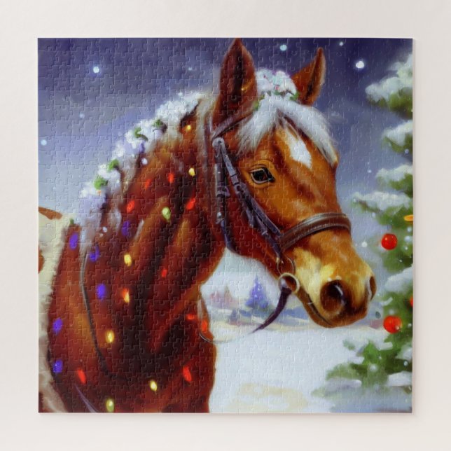 Christmas Horse (3) Jigsaw Puzzle (Vertical)