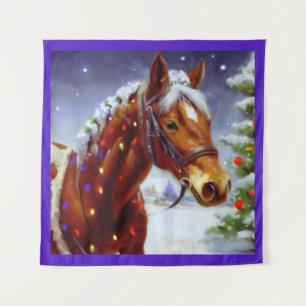 Christmas Horse 3 Tapestry