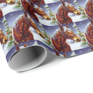 Christmas Horse 3 Wrapping Paper