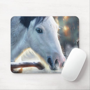 Christmas Horse and Beautful Owl Mouse Mat